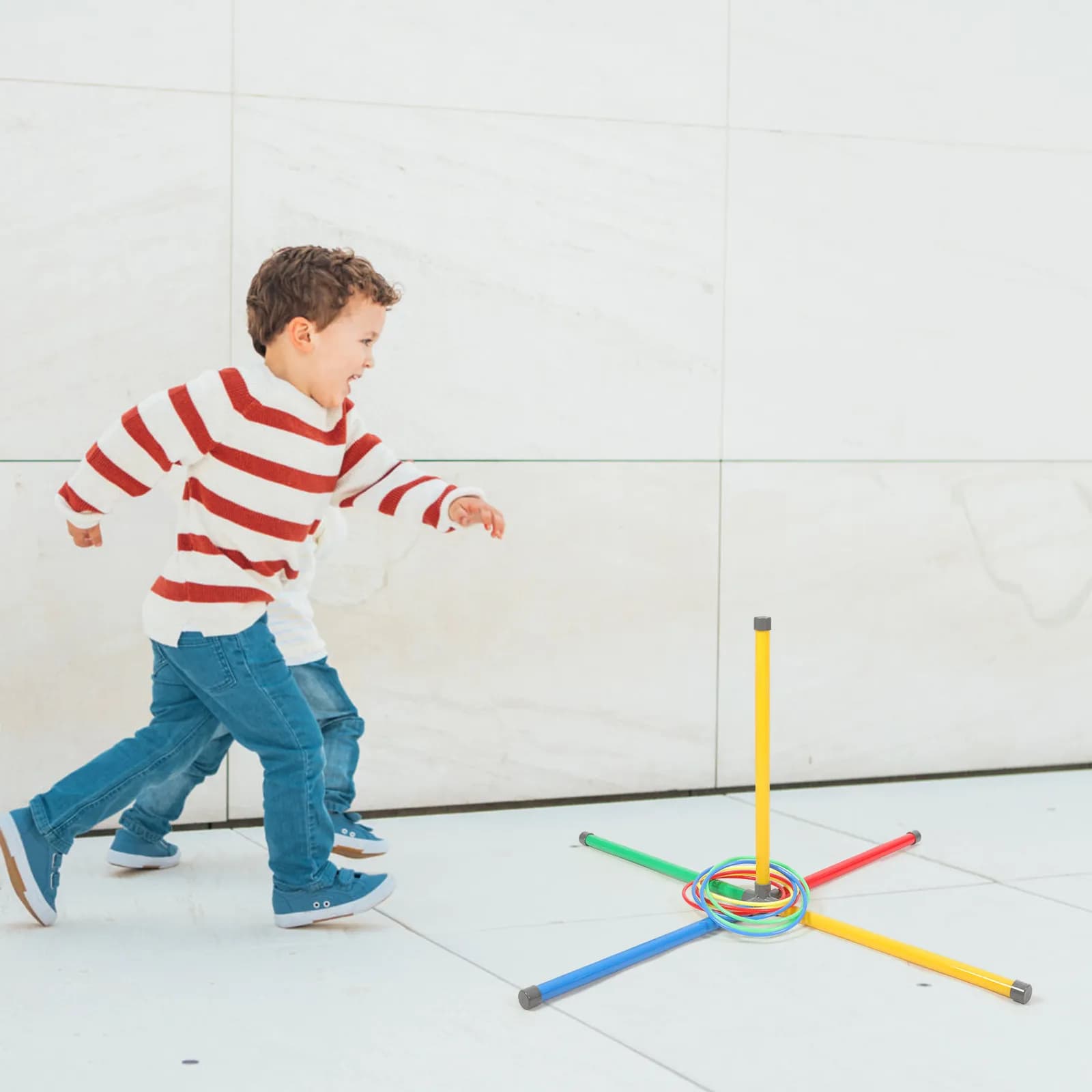 1Set Toss Ring Interactive Game Bright Color Creative Shape Lightweight Portable Indoor Outdoor Family Party Educational Play