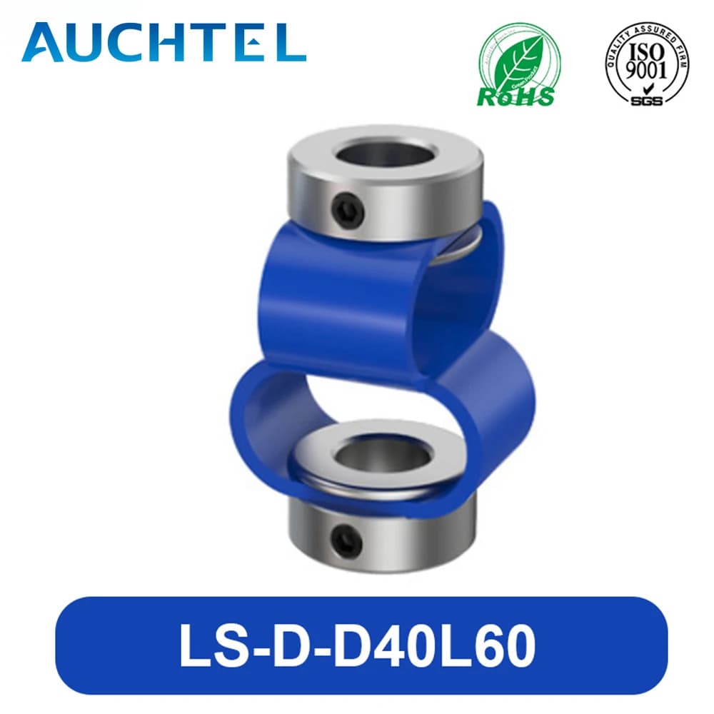 AUCHTEL LS D D40L60 8 Characters Encoder Double Pairing Ring Flexible Couple In Aluminum Alloy CNC Printer 3D Connector Electric