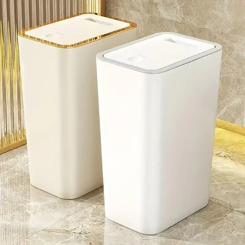 Pattumiera Nordica B da 9,5L con Coperchio a Apertura Rapida, Deodorante, Impermeabile, per Cucina e Soggiorno, Piccolo Cestino per Carta