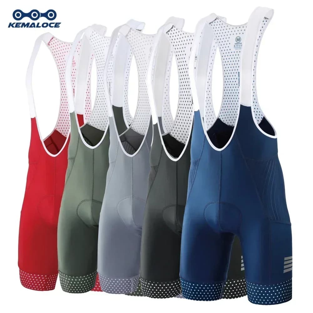 KEMALOCE Men's Bike Shorts Solid BlueBlack 5D Gel Pad Mountain Bike Shorts High End Outdoor Breathable Bike Shorts
