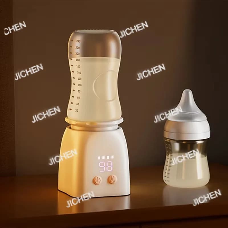 Nuovo scaldabiberon portatile senza fili da viaggio per latte artificiale e latte materno, personalizzabile con 4 adattatori e ricaricabile