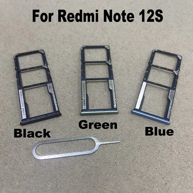 Nuovo per Xiaomi Redmi Note 12S Sim Card vassoio Slot Holder presa adattatore connettore parti di riparazione di ricambio