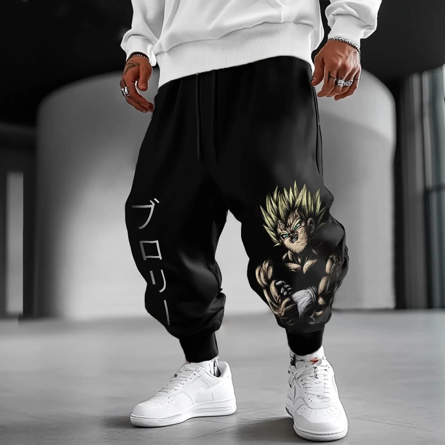 Dragon Ball GOKU Japanese Animation Sports Trousers 2025 American Loose Autumn Warm Men's and Women's Cotton Leggings