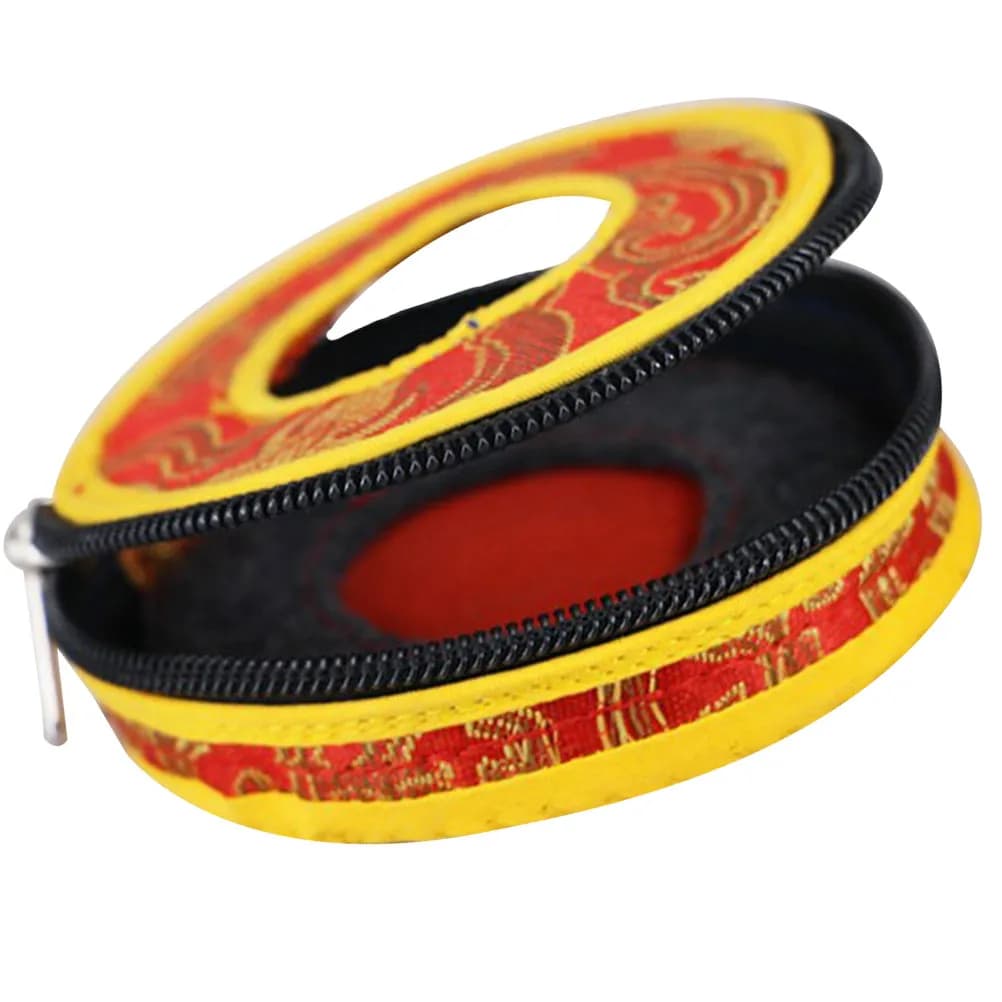 Handcrafted Nepal Bell Case for Meditation Bell Secure Protective Sleeve Ideal for Tibetan Tingsha Bells Storage Pouch