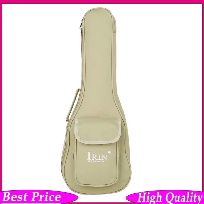 IRIN 24 Inch Waterproof Ukulele Backpack Case – Padded Cotton Gig Bag with Adjustable Shoulder Straps Lightweight Ukulele Bag