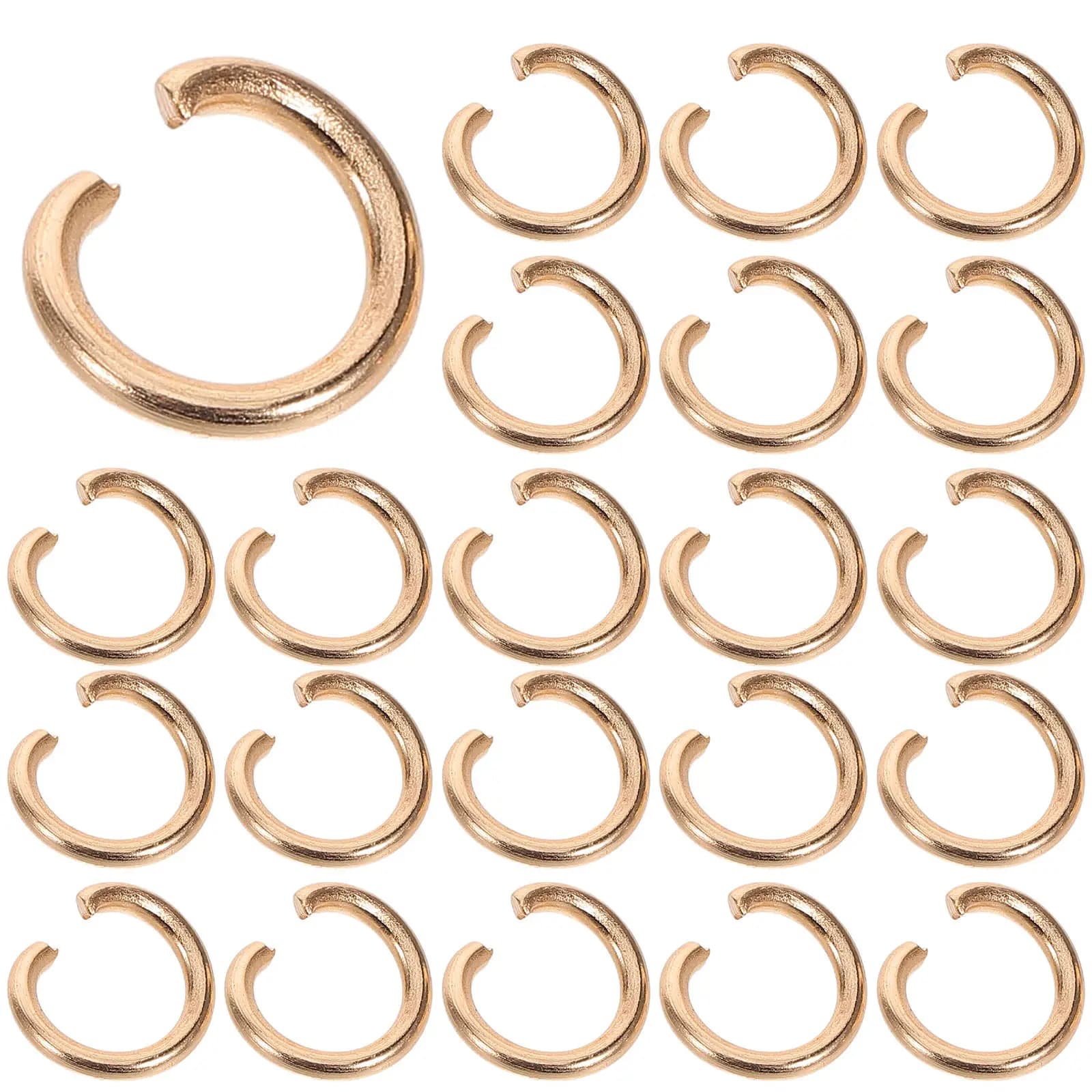 30Pcs Jewelry Making Jump Rings Iron Open Split Rings for Necklace Bracelet Earrings DIY Repair Accessories Necklace Jump Ring