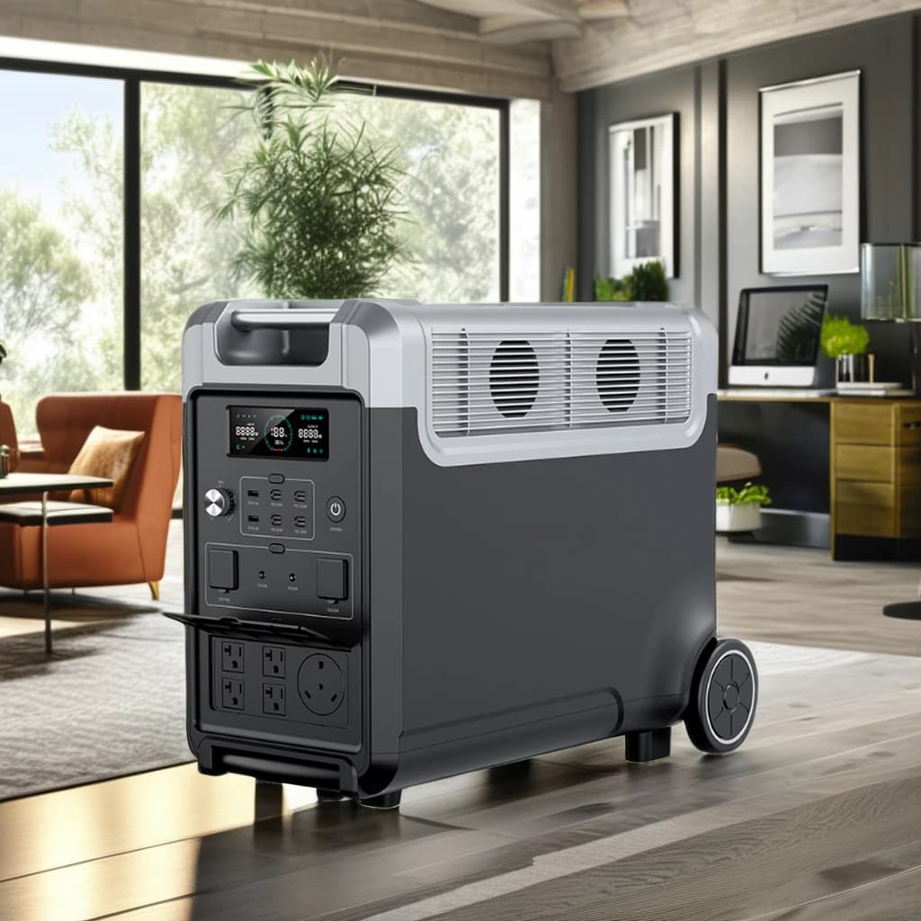 3600W 3840Wh Solar Generator Portable Power Station for Mobile Camping Pure Sine Wave External Battery with Solar Panel