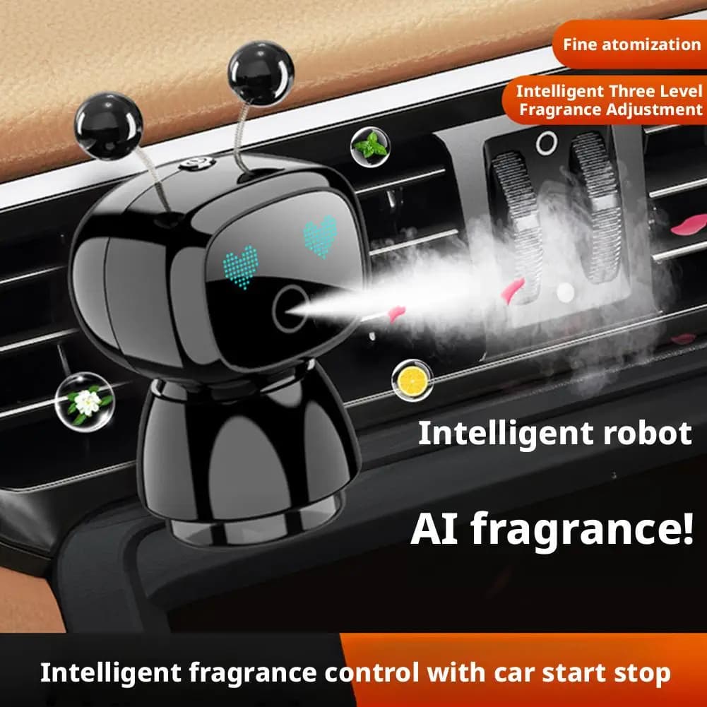 NEW 4 Deodorant Levels for Auto Intelligent Adjustable AI Rechargeable Aroma Diffuser for Auto Smart Eyes Diffuser for Auto Intelligent Gift