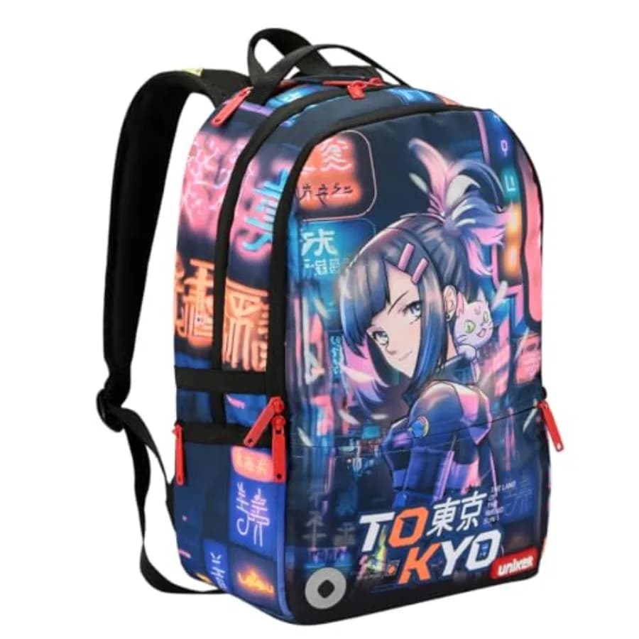 Zaino per Laptop da Viaggio, Zaino Graffiti per Lavoro, Zaino Designer per Laptop da 15.6 Pollici, Borsa Resistente all'Acqua