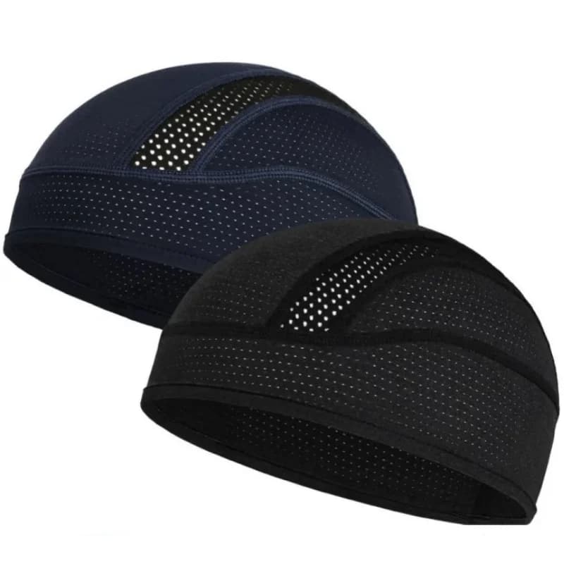 Cappello Beanie Traspirante in Rete ad Asciugatura Rapida per Escursionismo, Pesca, Corsa, Sport, Sciarpa per la Testa, Sottocasco da Ciclismo, Rete Anti-Sudore, Cappello Sottocasco