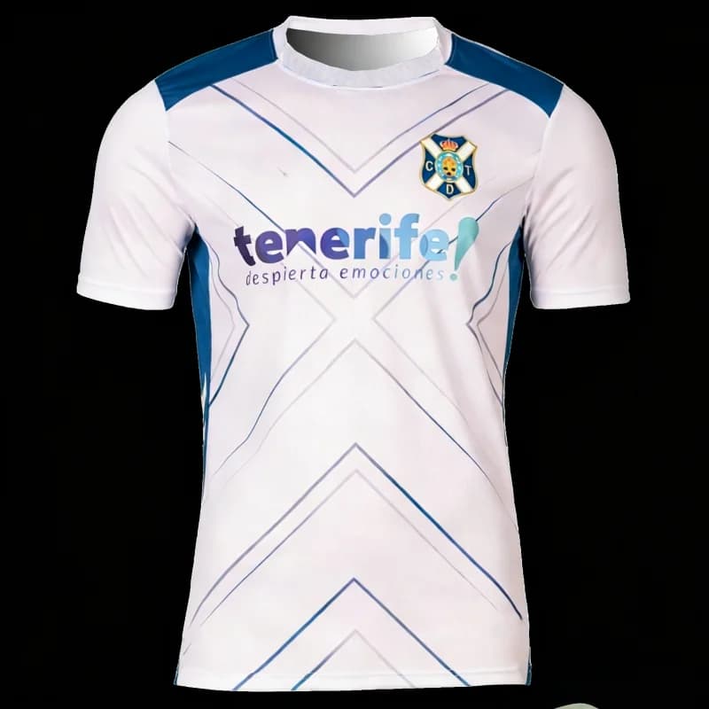 Maglia da Calcio Tenerife 2026 Home, Maglia da Allenamento, Abbigliamento Sportivo Autunnale per Uomo e Bambino, T-shirt Morbida Coordinata per Famiglia