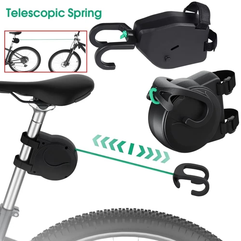 1PC Bicycle Tow Cord Mountain Bike Flexible Retractable Bicycle Tractor Genitor-Child Pull rope Trailer Outdoor Cycling Tools