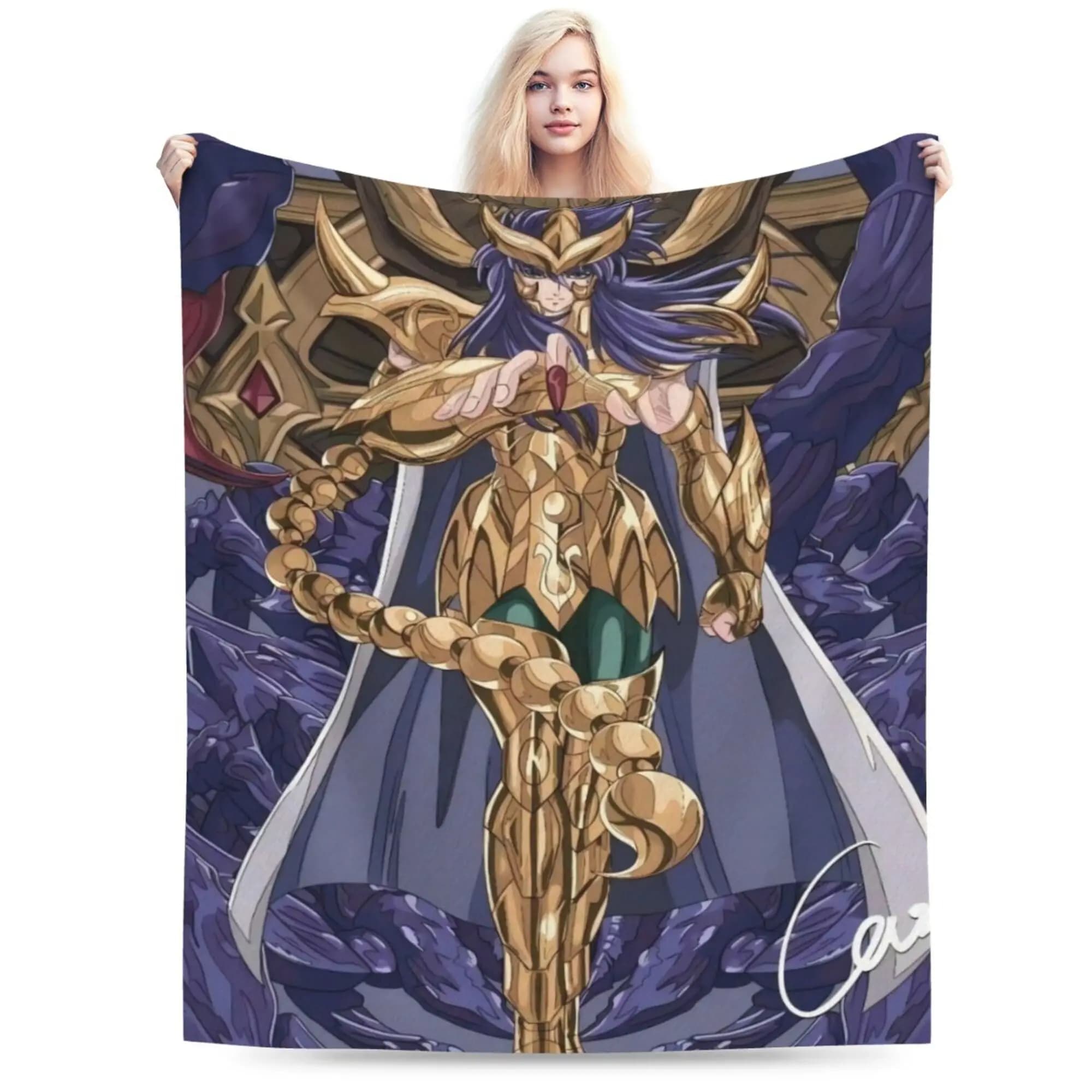 Cancerian Milo Design Pattern Flannel printed blanket suitable for all seasons suitable for living room office sofa and travel