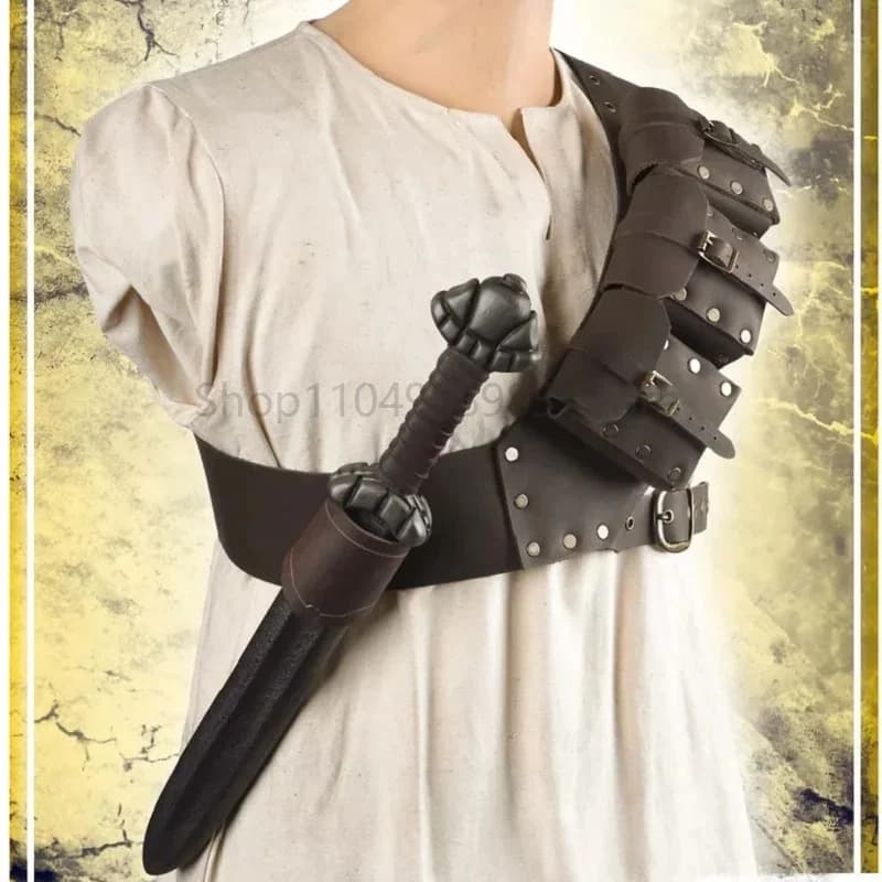 Medievale Alchimia Spada Cintura Borsa Strega Mago Costume Kit Pozione Bottiglia Cintura Cintura Steampunk Stregoneria Larp Accessorio Cosplay