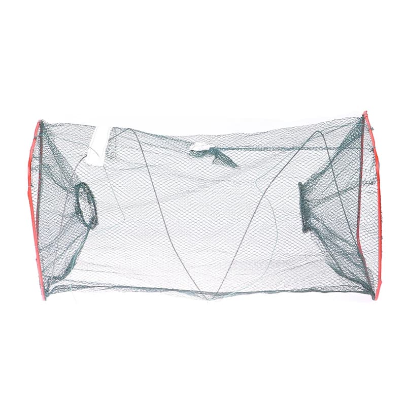 Rete da pesca pieghevole portatile in nylon e filo d'acciaio per pesci e gamberi, trappola a mano per la pesca - Offerta imperdibile!