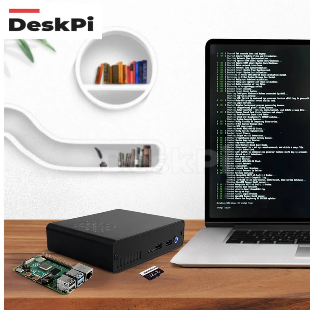 DeskPi Pro Set-top Box GPIO Extension Header infrared reception module with USB power connector Ice Tower for raspa Pi 4