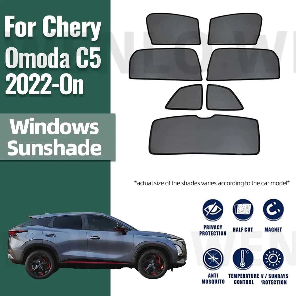 Per Chery Omoda 5 C5 2023 2022 2024 Auto Parasole Visiera Parabrezza Anteriore Telaio Tenda Posteriore Finestrino Laterale Del Bambino Parasole Scudo