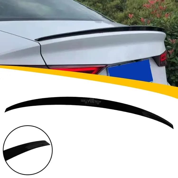 Tail Spoiler ABS Plastic Carbon Fiber Look Rear Wing S3 Style Rear Boot Wing Spoiler for A3 8V Sedan 2014 - 2020