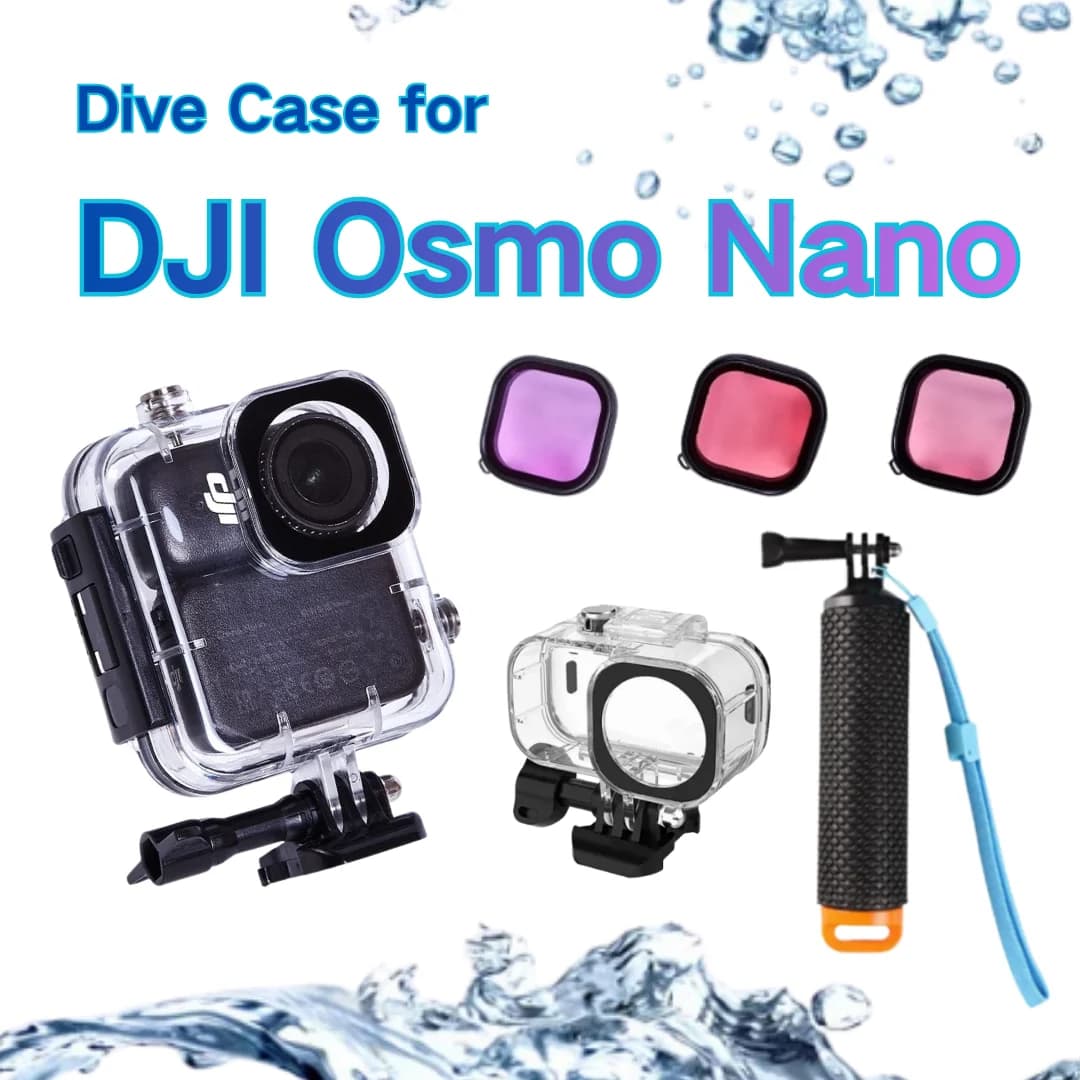 Custodia impermeabile da 60M per DJI Osmo Nano, custodia protettiva per immersione subacquea Custodia protettiva per acqua per immersione per fotocamera Osmo Nano