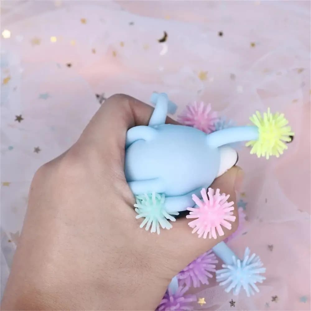 Bambini Decompressione Luce Incandescente Glow Flash Antistress Spremere Palle Palla Giocattolo per bambini Riccio Glow Flash Ball Agitarsi Giocattoli