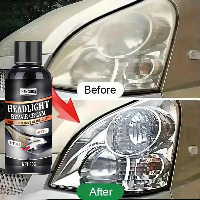 Kit di riparazione fari auto, lucidatura e ceratura, detergente per vernice, utilizzato per il ristrutturazione, ridurre l'ingiallimento, prevenire l'ossidazione e migliorare le funzioni di disappannamento.