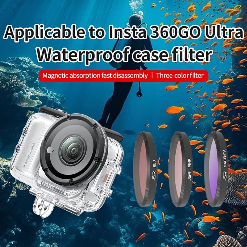 For Insta360 Go Ultra original waterproof housing UV lens filter CPL ND8/16/32 STAR NIGHT Accessories quick release filter