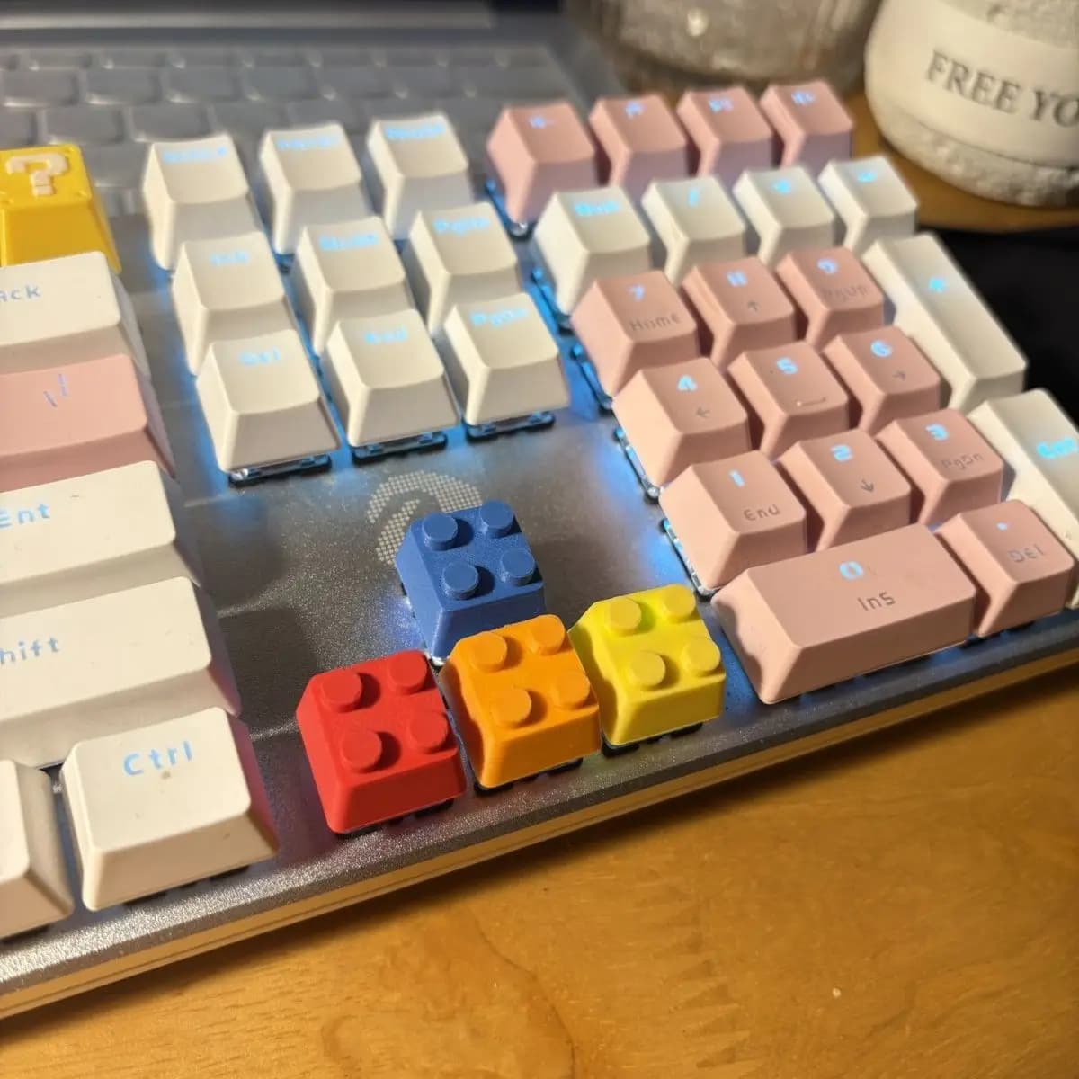 Keycaps MX Stampati in 3D, Tasti Direzionali e WASD Creativi Fai-da-te per Tastiera Meccanica, Accessori Personalizzati, Ottima Idea Regalo
