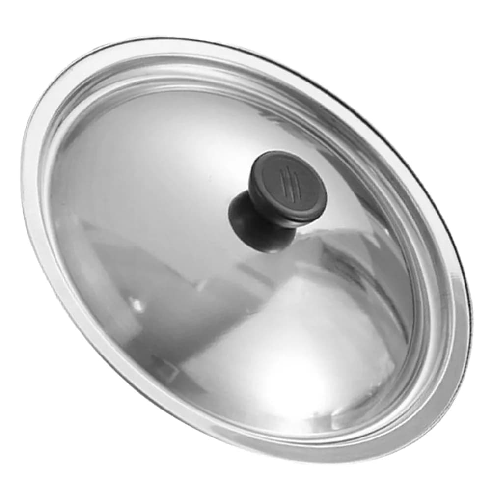 Stainless Steel Pot Lid Replacement Universal for Frying Pan Skillet Wok 22Cm Heavy Duty Bakelite Knob Heat Resistant Dishwasher
