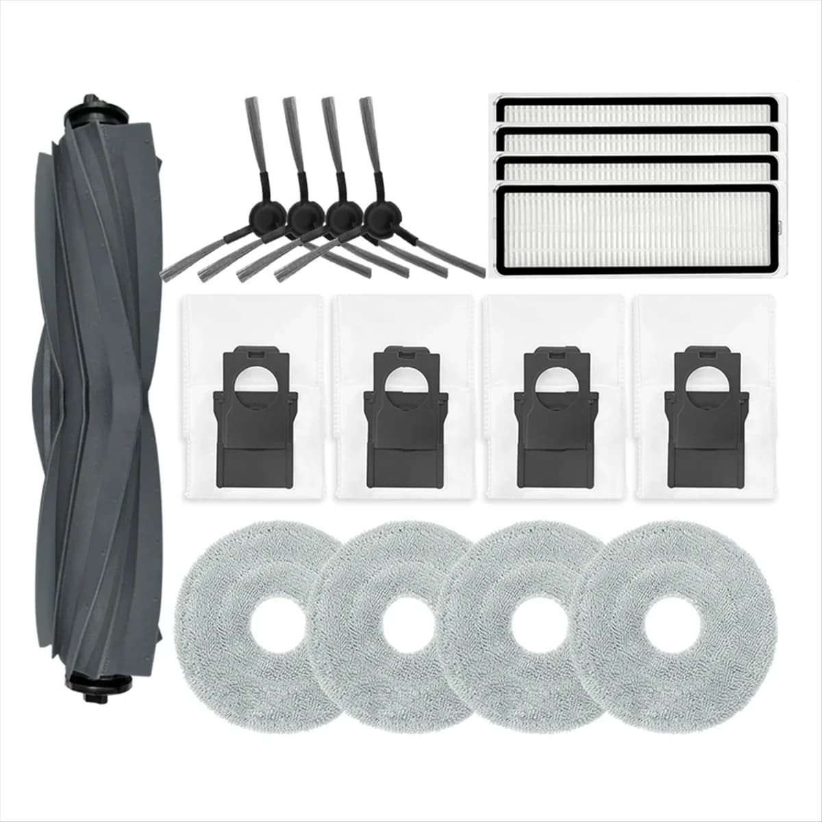 For Bot L10s Plus Robot Vacuum Parts Accessories Main Side Brush Hepa Filter Mop Cloth Dust Bag Replacements.