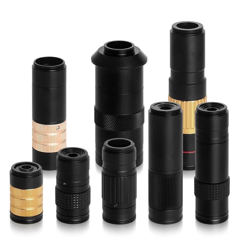 Obiettivo per microscopio con interfaccia CCD 80-600X HD Ampio campo visivo Ampio visione Lunga distanza di lavoro Zoom continuo