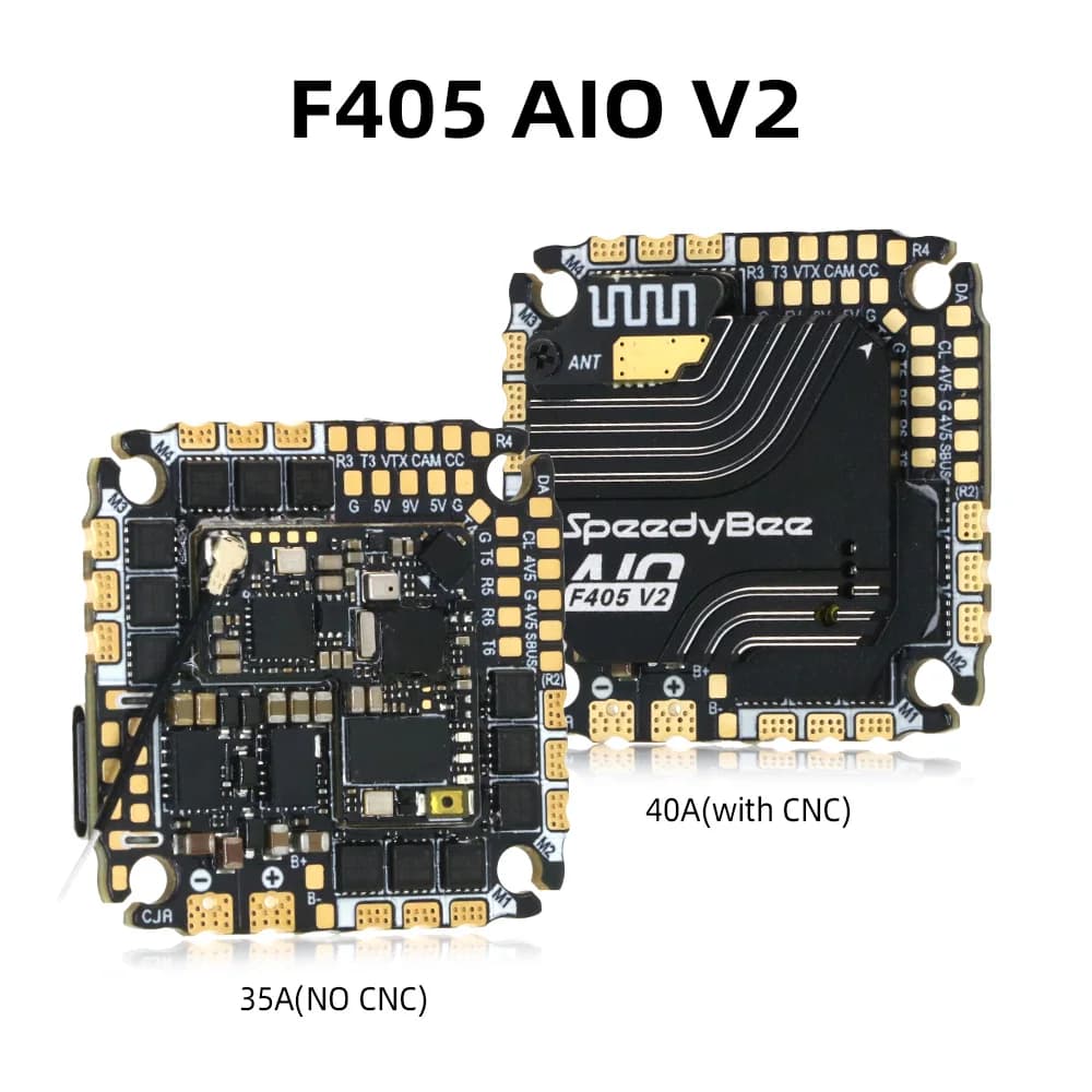 SpeedyBee F405 AIO V2 35A 40A Stack Flight Controller Betaflight BLHeli_S ESC 5V/9V 1.5A BEC per Droni FPV da Corsa RC