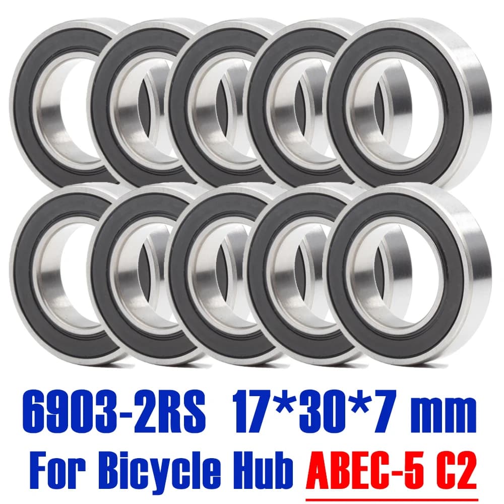 6903-2RS Cuscinetto 17*30*7 mm (10 PZ) ABEC-5 17 30 7 6903RS Cuscinetti Per Mozzo Della Bicicletta Mozzi Anteriori Posteriori ruota