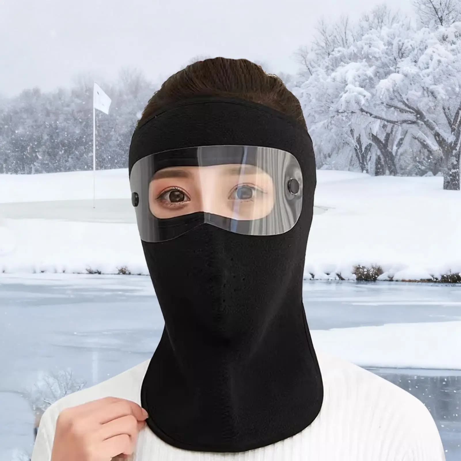 Maschera da sci per uomo Copertura termica integrale Maschera da sci invernale Occhiali da uomo Tempo freddo Ciclismo Equitazione Moto Snowboard