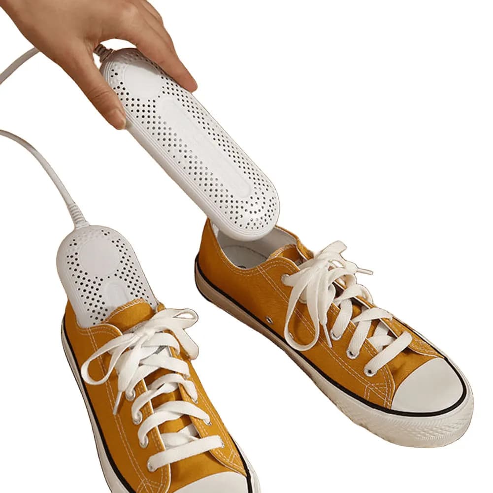 Asciugascarpe Intelligente, Deumidificatore Portatile Elettrico, Macchina Asciugascarpe con Timer/Telescopica/Luce Viola per Casa, Scarpe e Calzini