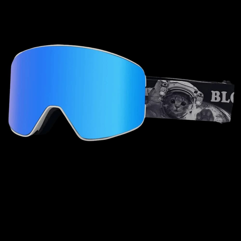 Occhiali da Sci con Protezione UV400, Doppio Strato Antiappannamento, Lenti Cilindriche con Rivestimento Completo, Occhiali da Neve per Sport all'Aperto