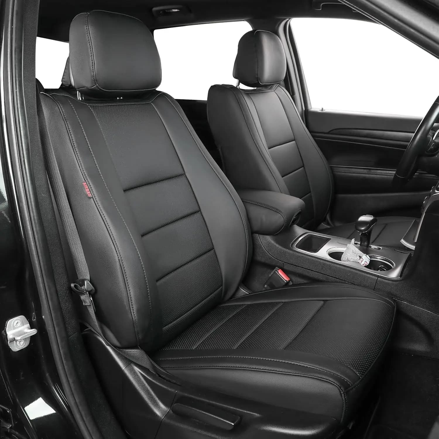 EKR Custom Fit Car Seat Covers for Jeep Grand Cherokee 2011-2021 Limited/Limited X/Laredo/Laredo E/Altitude/North Edition/Overland/High Altitude/Summit Waterproof Full Set Seat Protector Seat Covers