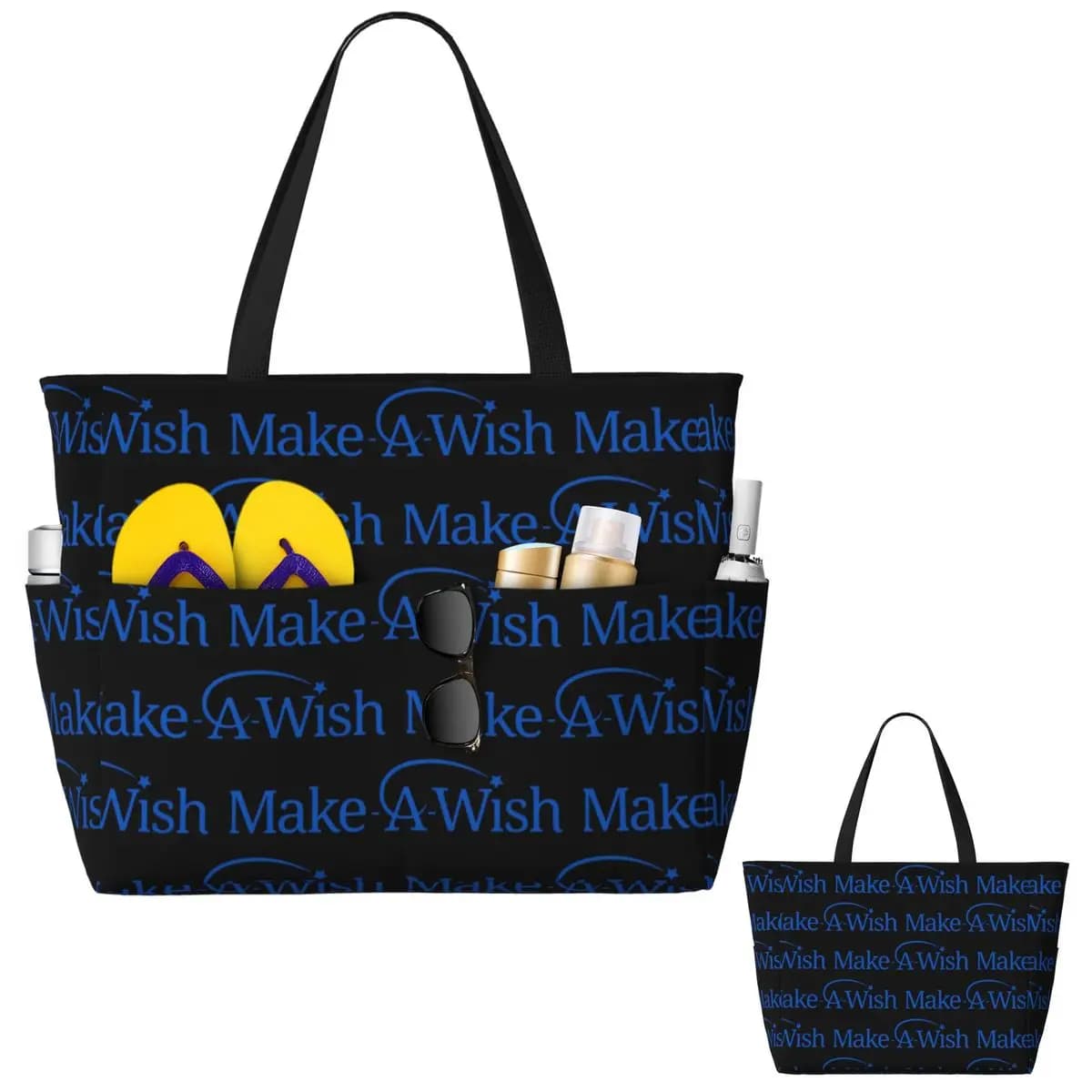 Make A Wish Foundation Of America Beach Tote Bag Sport Gymnastic Yoga Bag Large Tote Bag Women's Travel Bag Fitness Bag