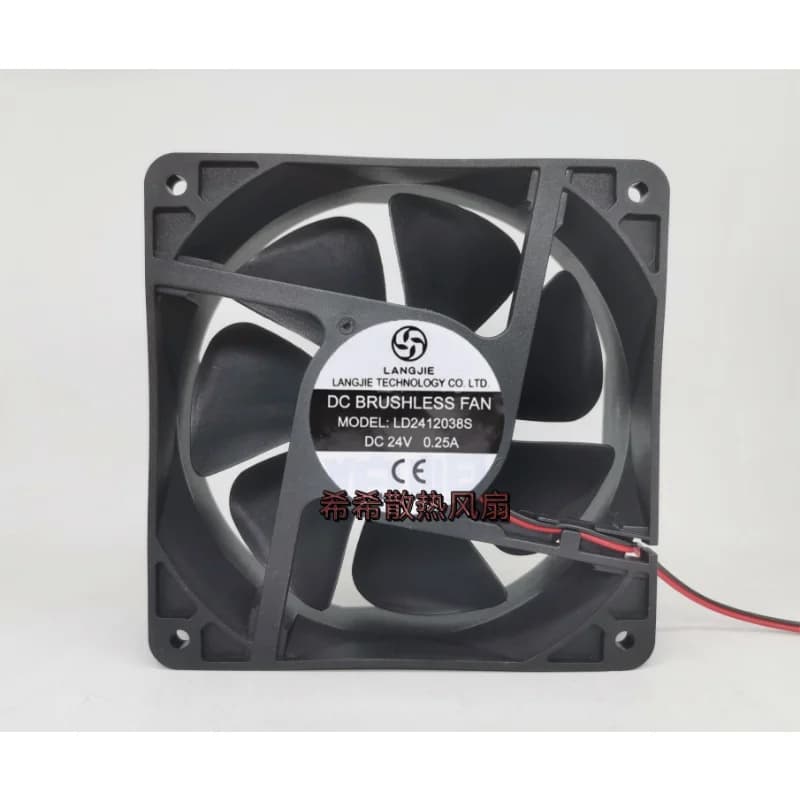 Nuova ventola di raffreddamento della CPU per LANGJIE LD2412038S 12CM 24V 0.25A inverter saldatrice elettrica ventola di raffreddamento 120*120*38mm