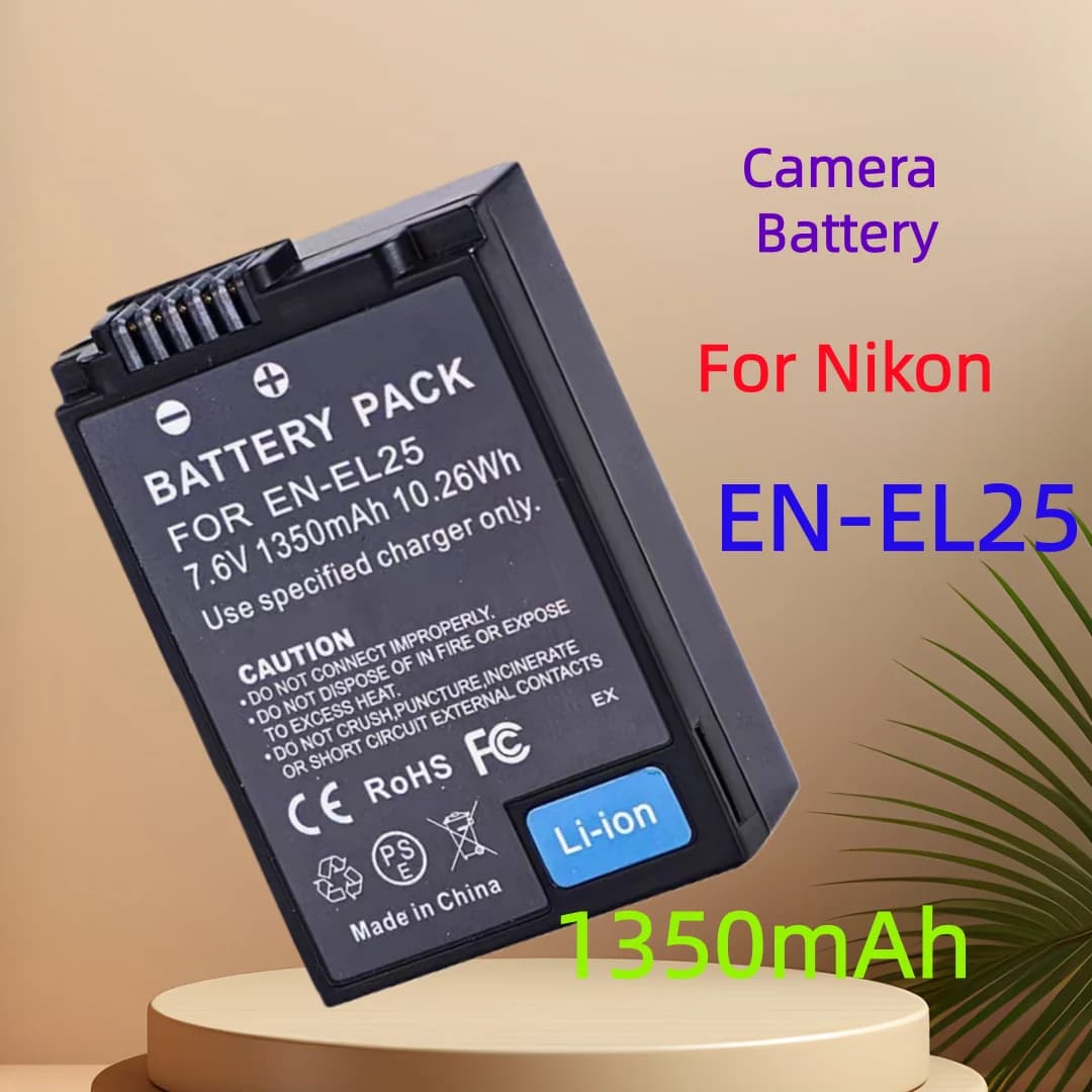 Batteria o caricabatterie per fotocamera EN-EL25 EN EL25 da 1350 mAh per batteria Nikon Z50 Z30 ZFC EN-EL25 EL25