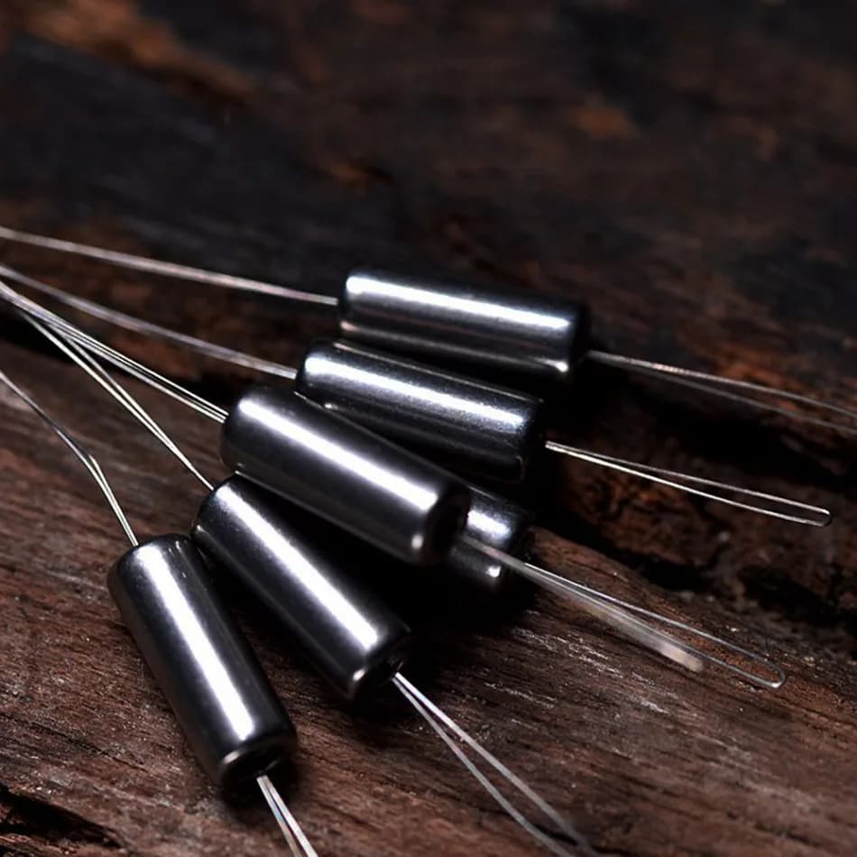 6 pz/1 gruppo pesca platina peso Drop Shot 0.06-0.9g peso del pesce esche da pesca alla carpa Sinker attrezzatura da pesca accessori per pesci