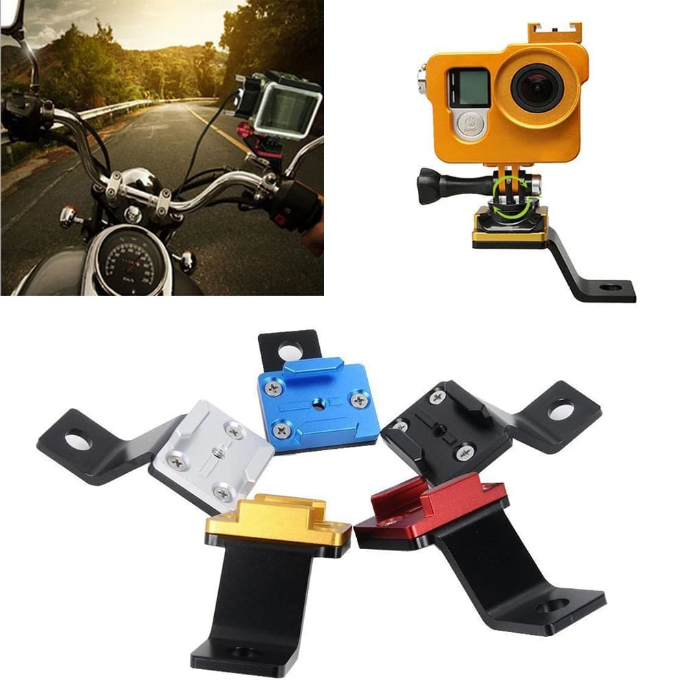 Quick release base for metal motorcycle rearview mirror holder for GoPro Xiaomi Yi Insta360 SJCAM Accessories for action room