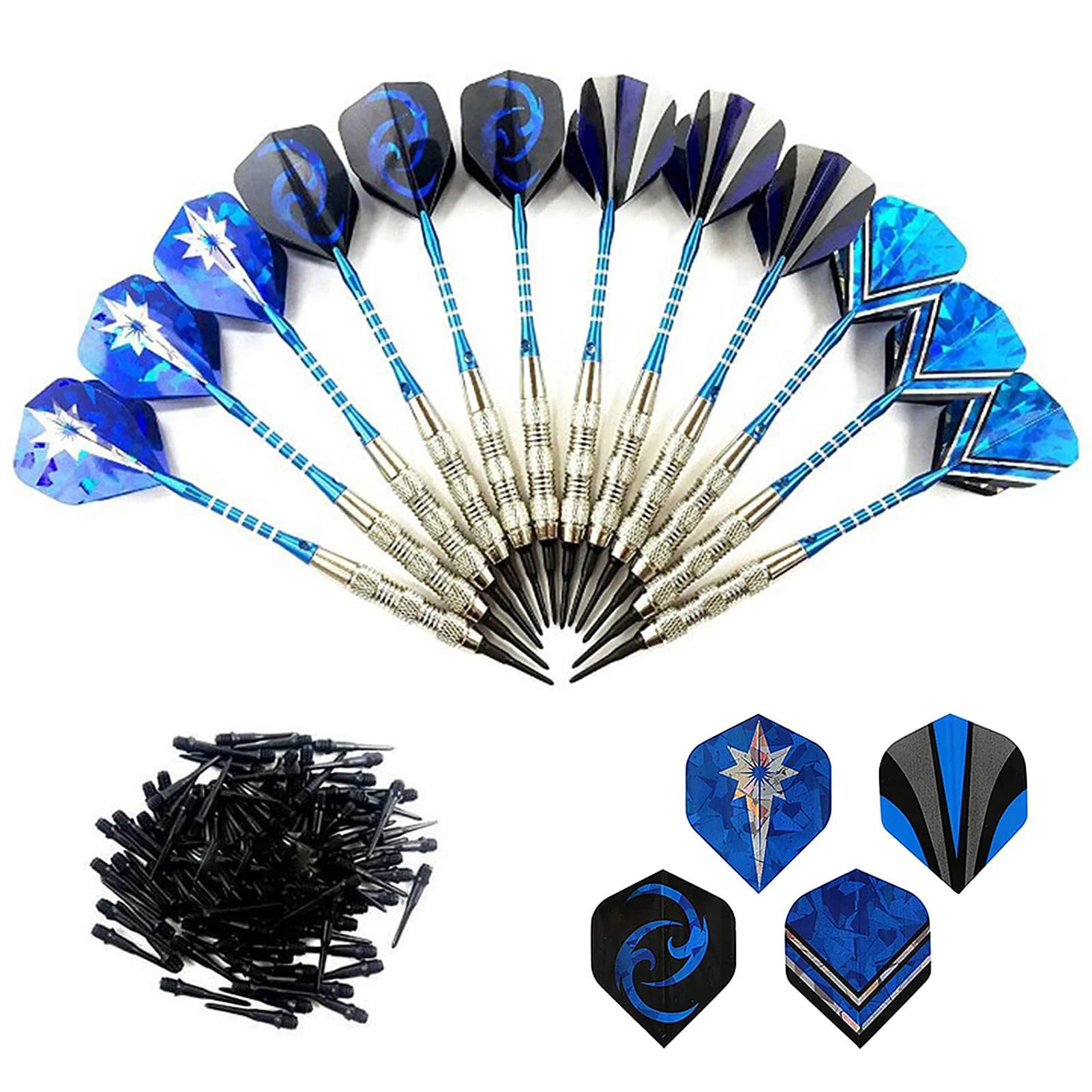 Freccette sicure da 18 g con punte in plastica Voli Freccette per sport indoor Giochi per la casa Punte per freccette Set di voli Freccette per sport indoor