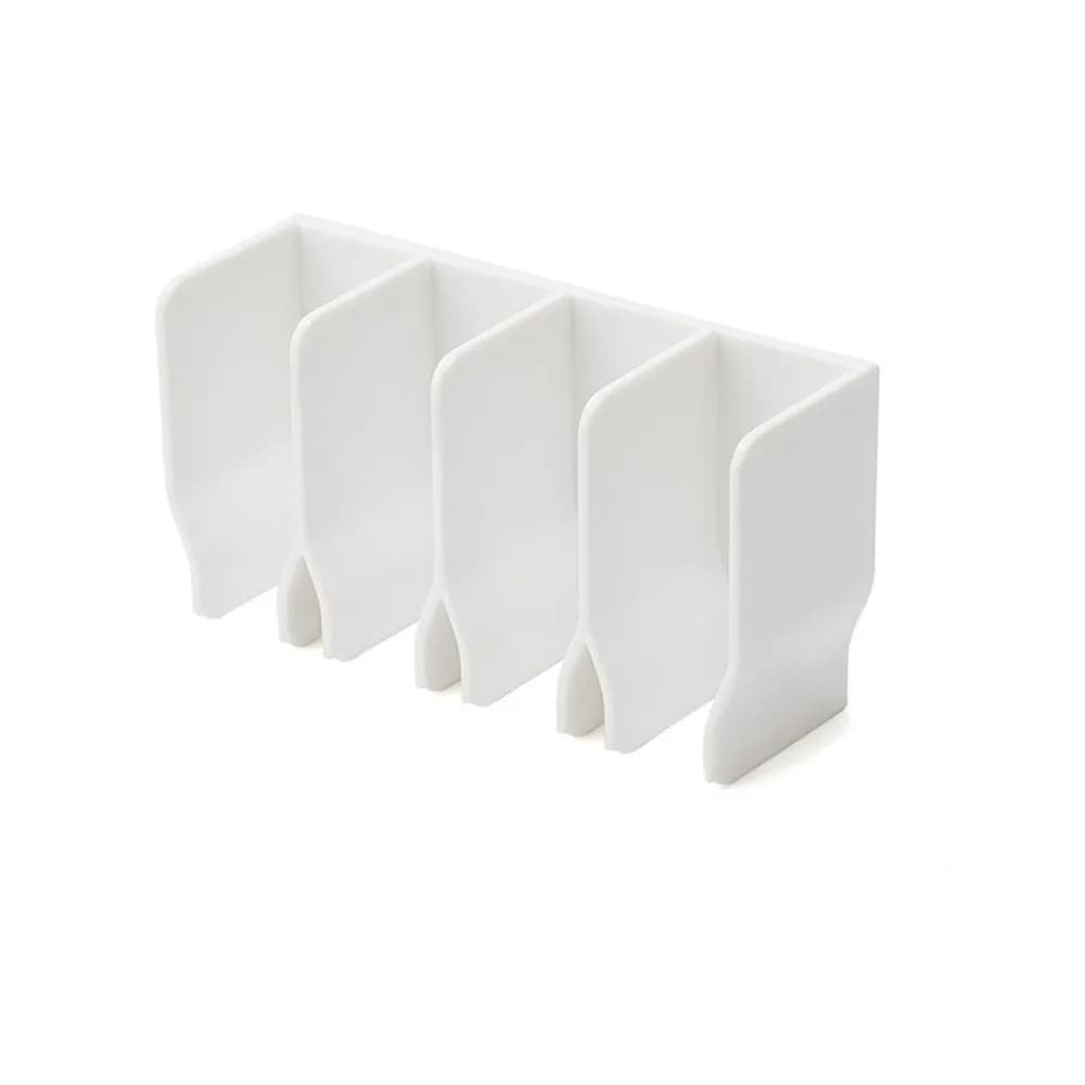 Plastic Wall-Mounted Storage Rack Dual Purpose No Punching Toothpaste Drain Holder Large Capacity Multi-grid Bathroom Shelf