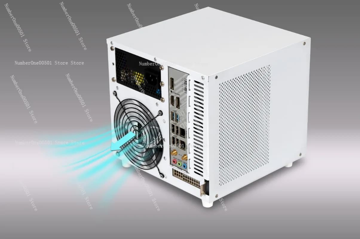Case NAS a 4 Bay con Alimentatore SFX e Scheda Madre ITX per Server di Archiviazione Domestica