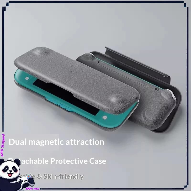Per Switch Lite Custodia protettiva portatile Console di gioco Borsa portaoggetti con vibrazione magnetica staccabile Accessori anticaduta per Nintendo