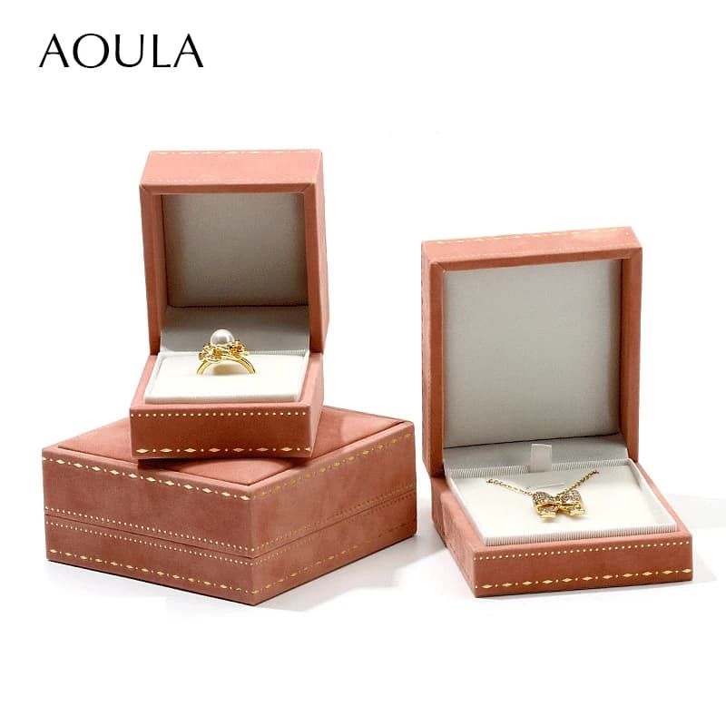 Luxury Ring Earrings Pendant Necklace Jewelry Gift Box Storage Box Wholesale for Travel Accessories Case for Organizer