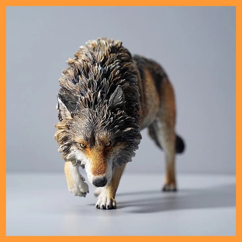 In Magazzino JXK JXK126 Scala 1/6 Nord Americano Lupo Grigio Animale Statico Modello di Resina Misura 12 ''Action Figure Corpo Giocattoli Puntelli di Scena