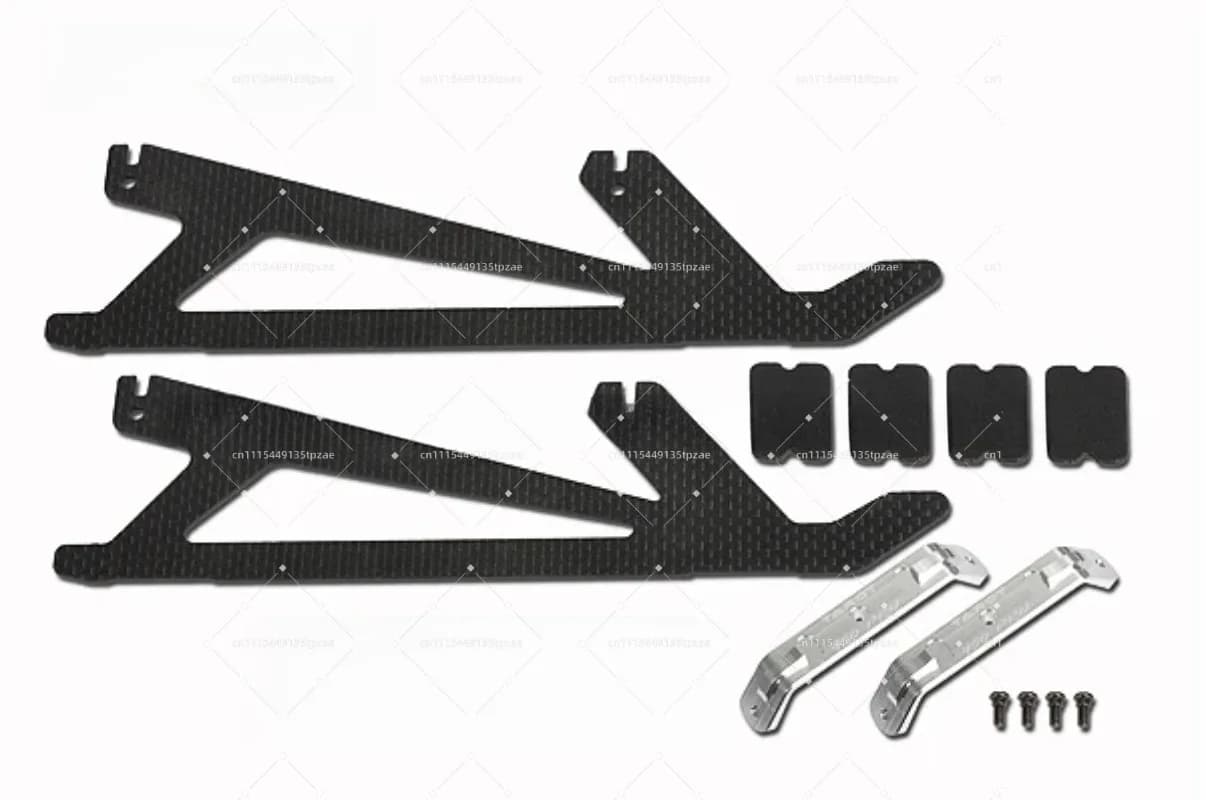 Carbon Fiber Landing Skid Set for 450 470 480 Class RC Helicopter Upgrade Parts