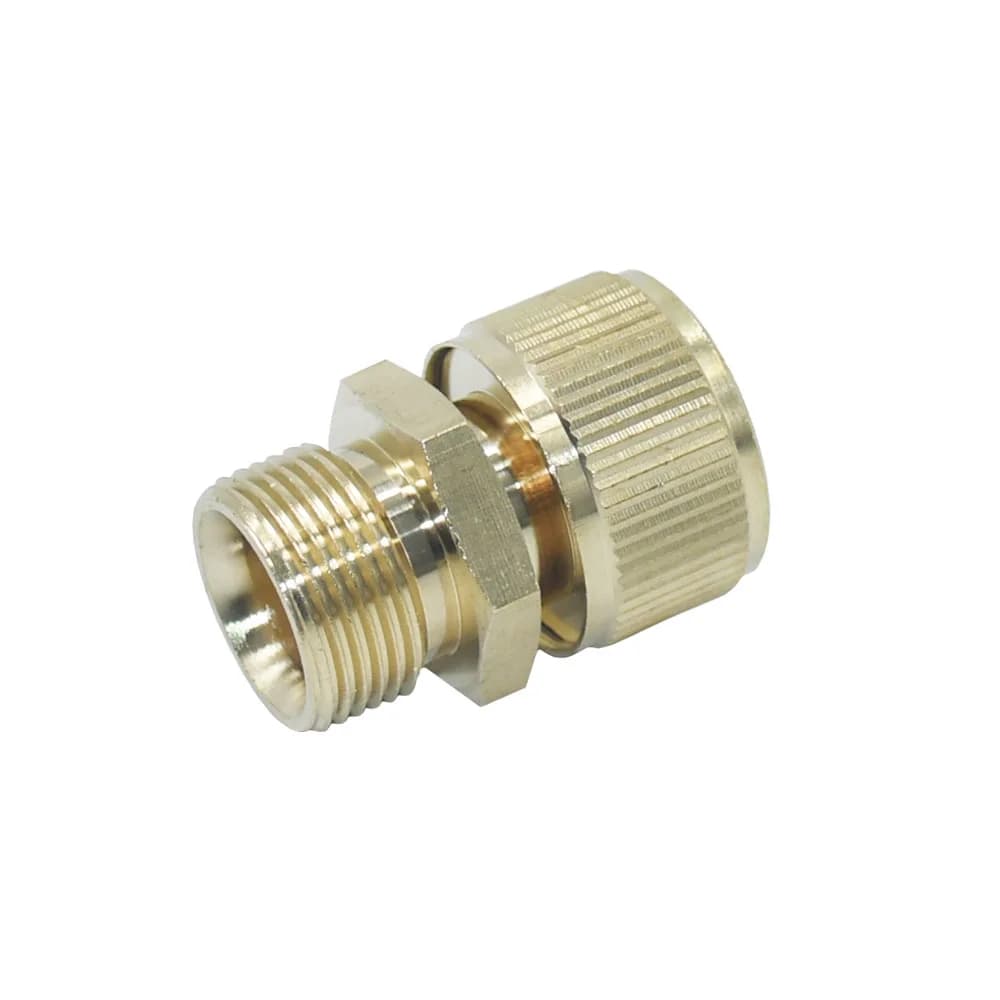 Quick Connector for Brass Flexible Pipe M22 Copper Connector for Garden Water Gun with 16mm Nipple
