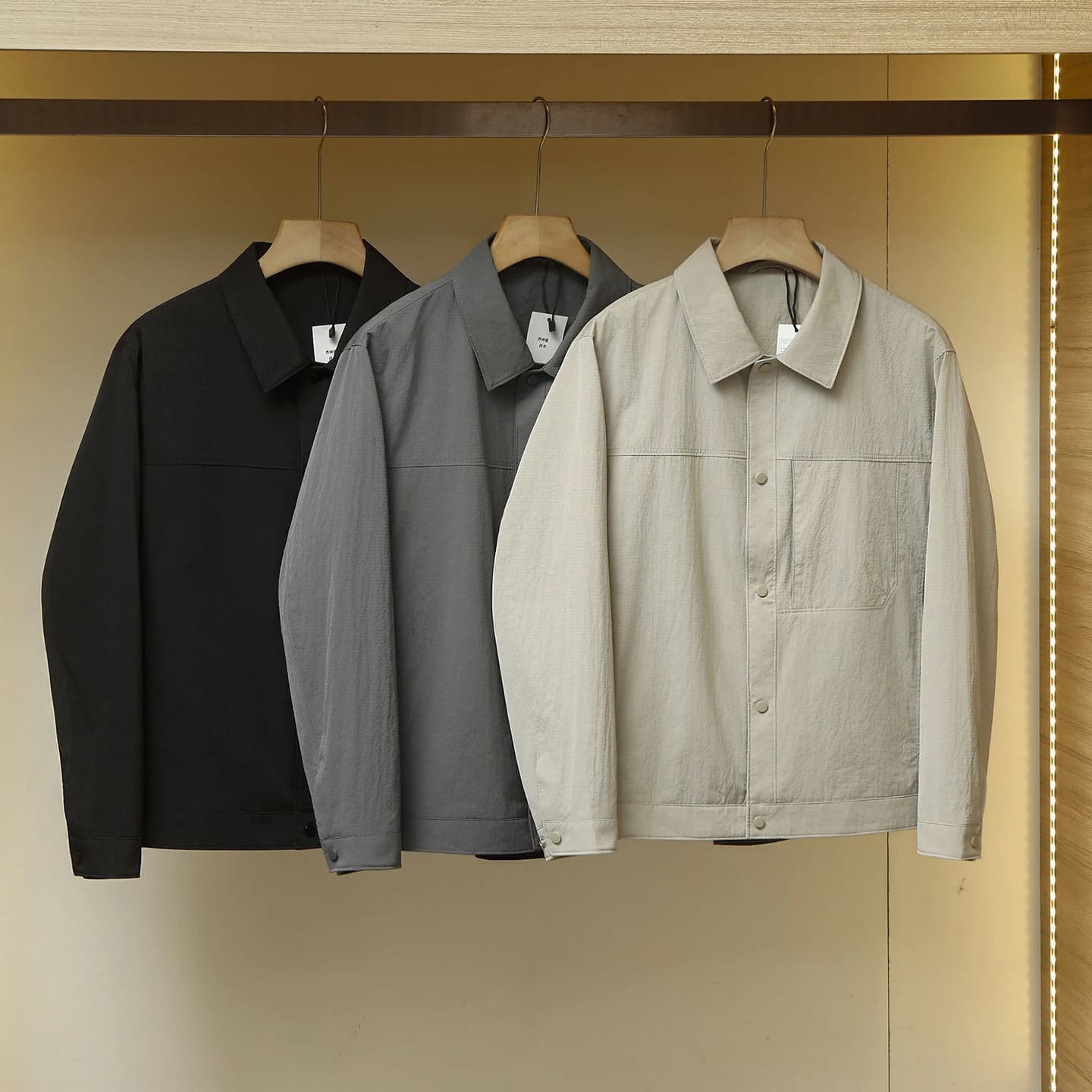 Spring New Style Lightweight Comfortable Men's Business Administration Jacket Coat Commuting Twill Fabric Turn-Down Collar